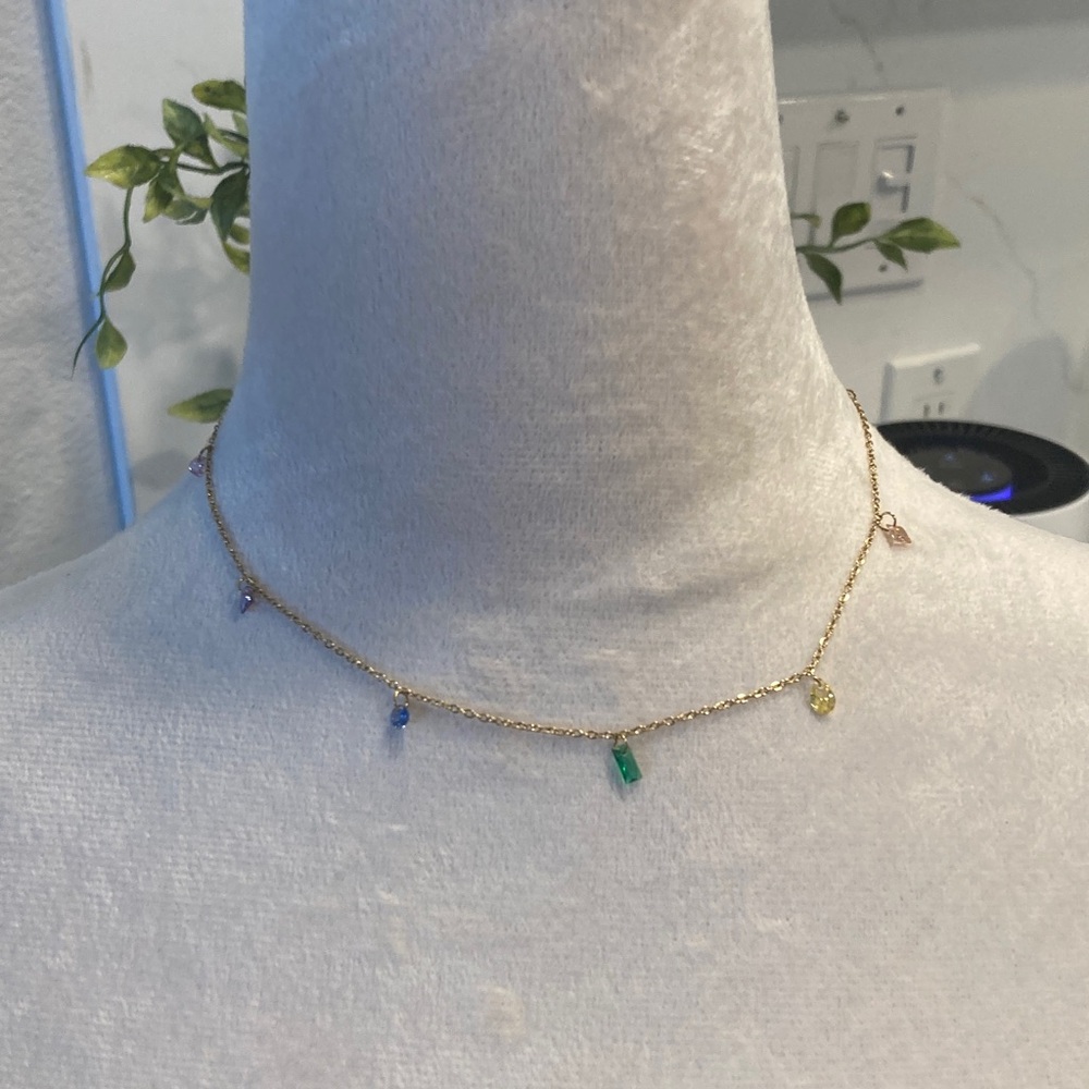 Necklace Dainty Lightweight Necklace. Tarnish resistant Gold Plated